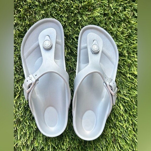 Birkenstock Silver Gizeh Essentials Kids EVA SZ 32/L1 - Picture 2 of 4